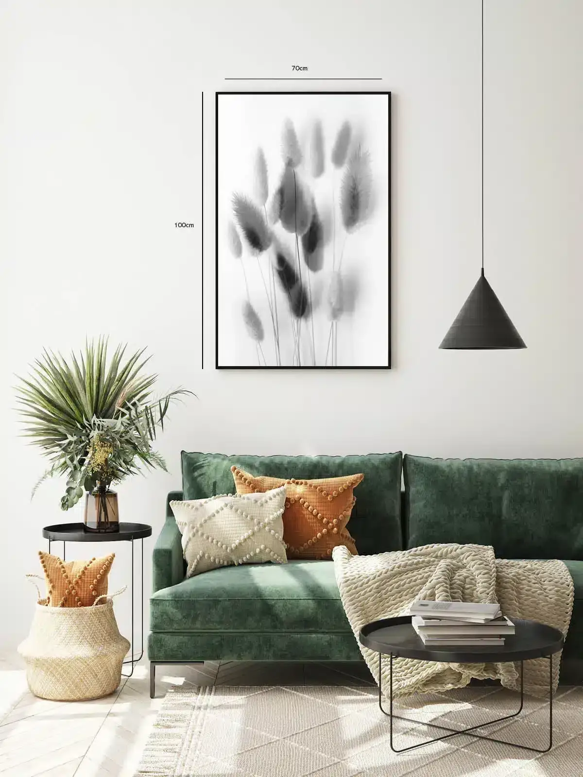 Bløde Lagurus Silhuetter Plakat