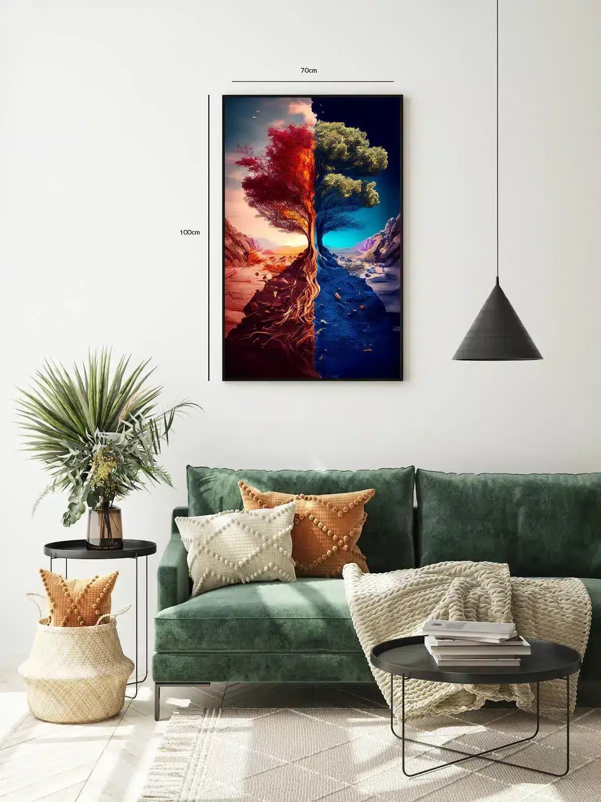 Træets To Årstider Plakat