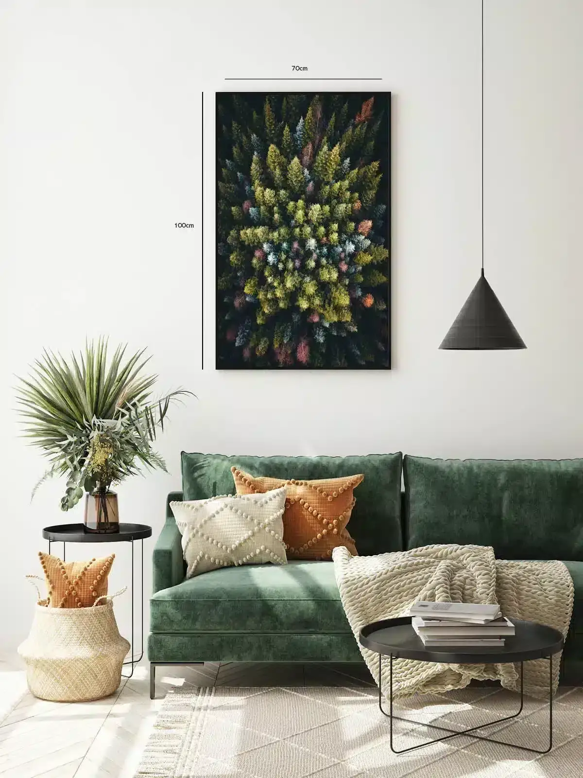 Efterårsskoven Set Oppefra Plakat