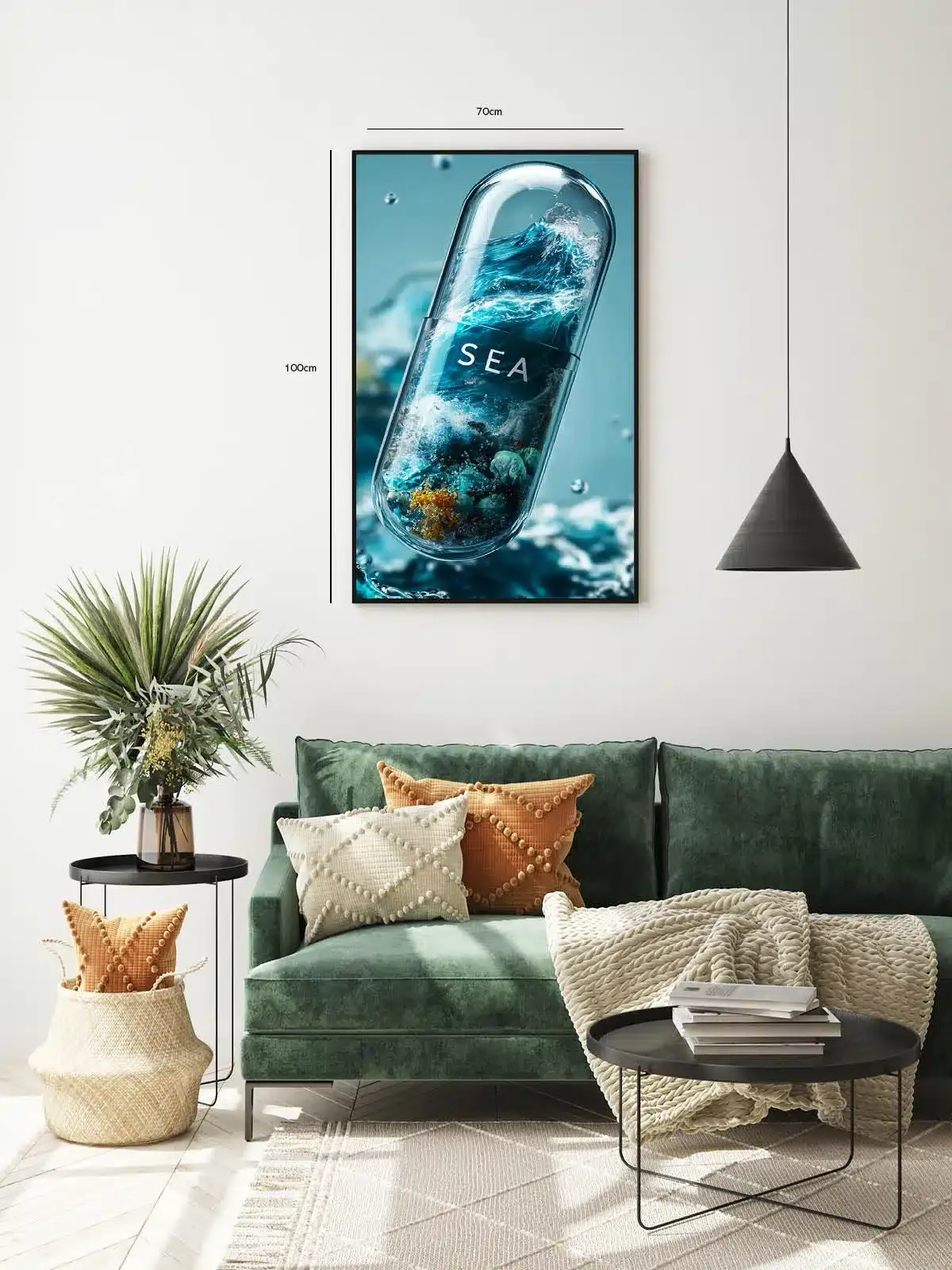 Havets Kraft Indkapslet Plakat