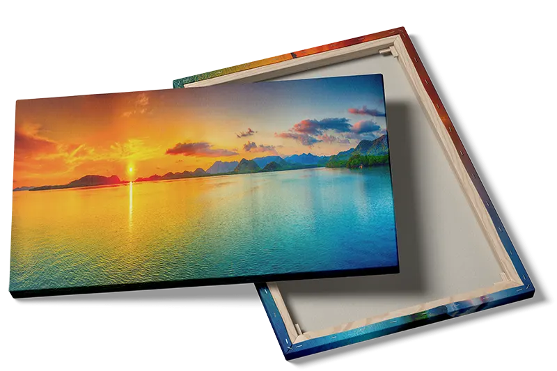 Farverig Kystsolnedgang Plakat