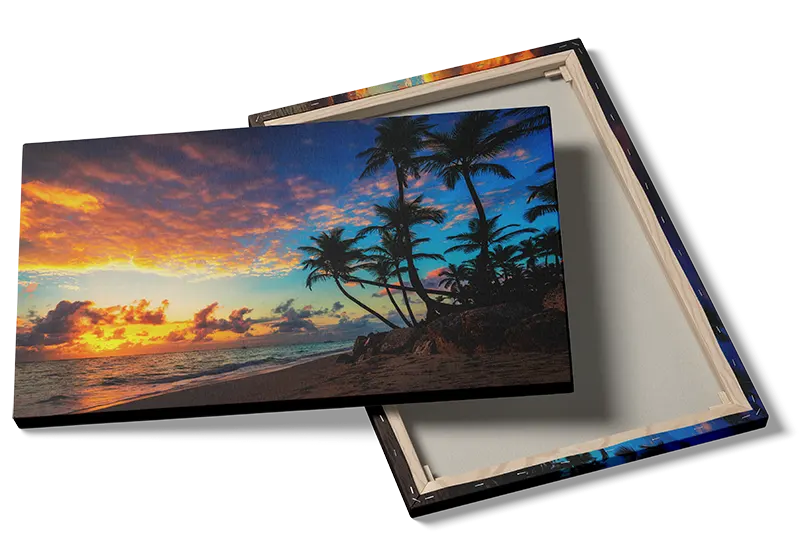 Tropisk Solnedgang Kyst Plakat