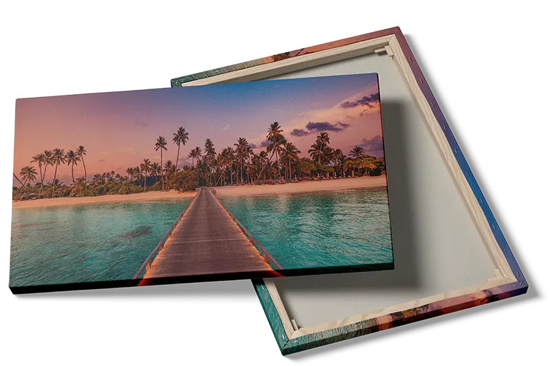Tropisk Strand Solnedgang Plakat