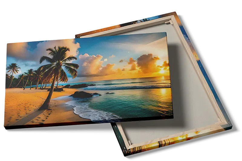 Tropisk Strand Solnedgang Plakat