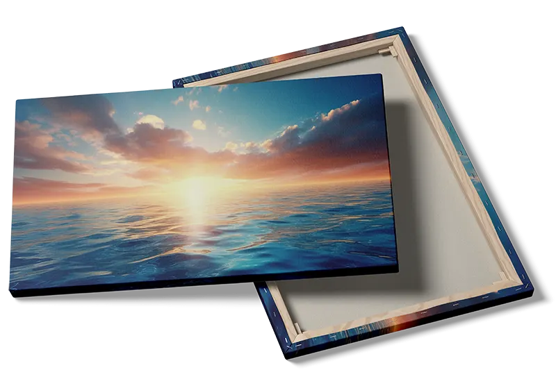 Solopgang Over Havet Plakat