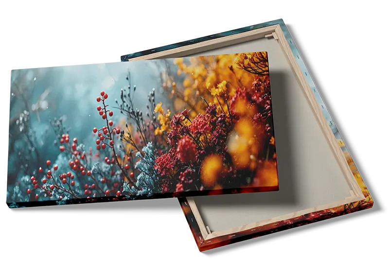 Farverige Vilde Blomster Plakat