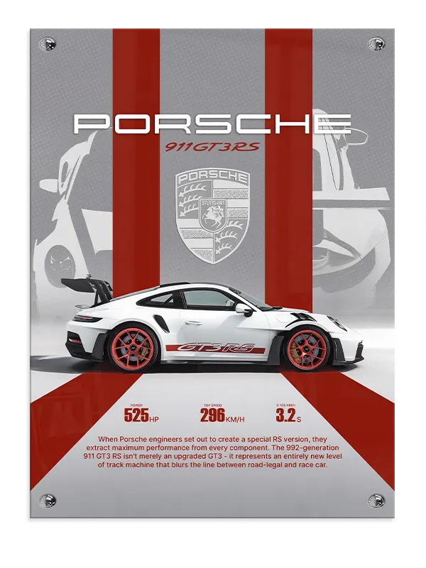 Porsche 911 Gt3 Rs Plakat